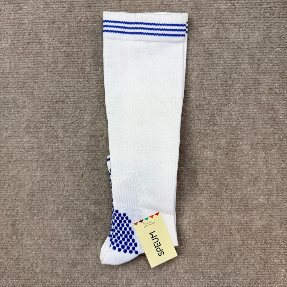 Speum Women's US 7-9 White Compression Knee High Socks Support for Running